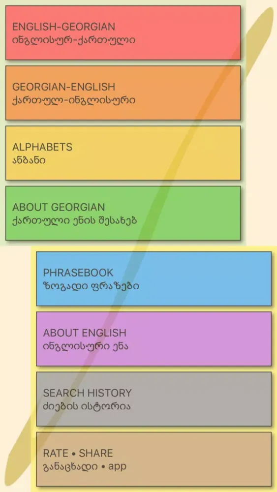 ภาพหน้าจอของ Georgian - English dictionary