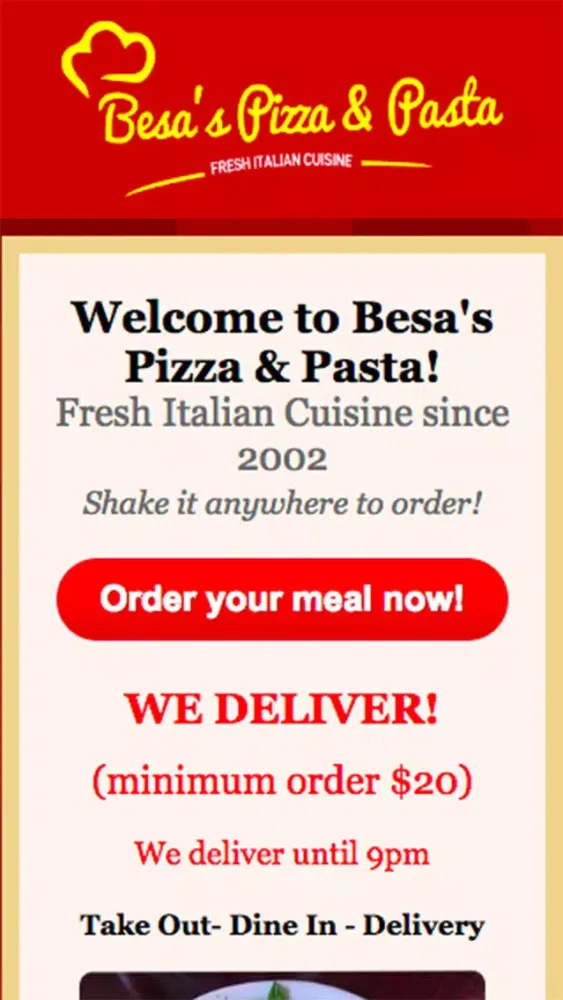 صور Besa's Pizza & Pasta