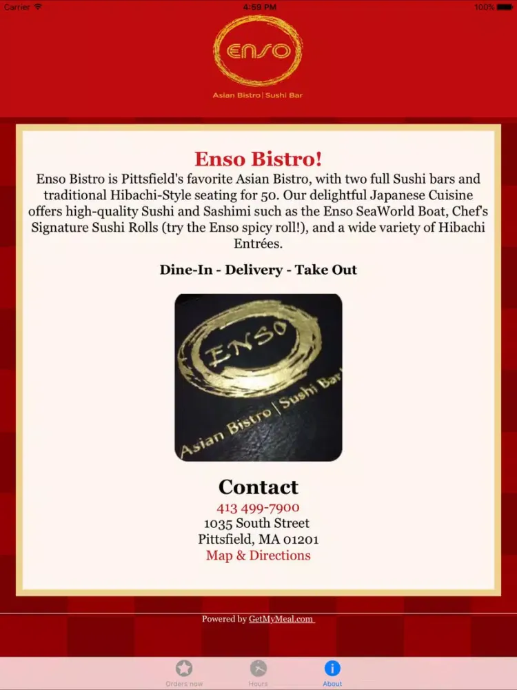 Screenshot di Enso Asian Bistro iPad 