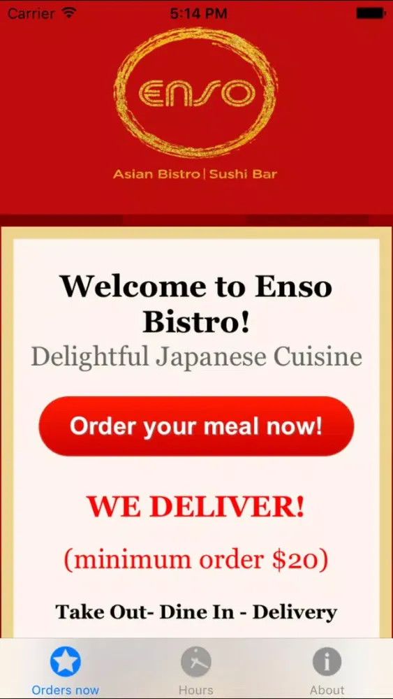 Screenshot di Enso Asian Bistro