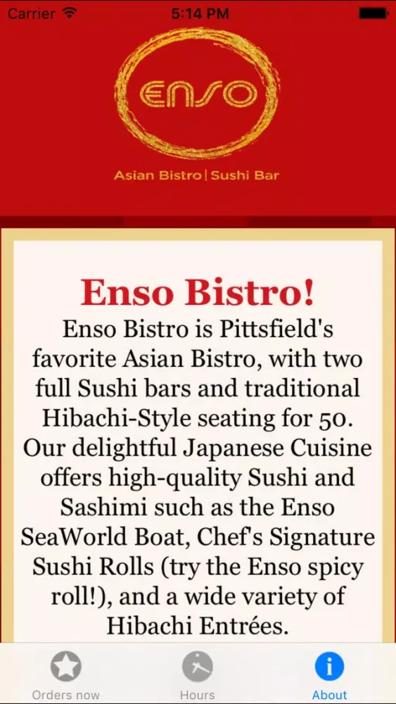 Screenshot di Enso Asian Bistro