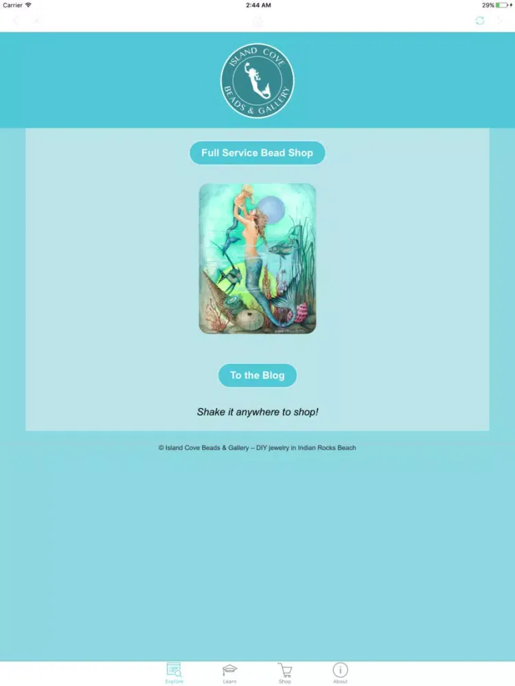 Island Cove Beads & Gallery iPad 应用截图