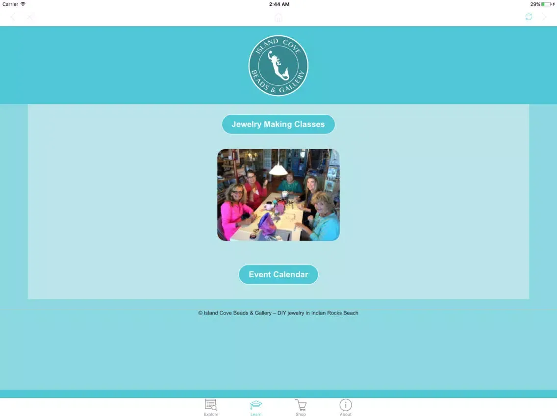 Island Cove Beads & Gallery iPad 应用截图