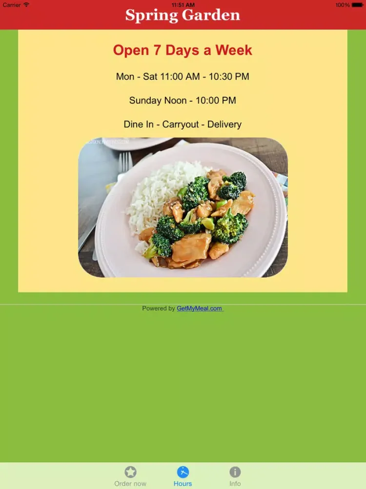 Скриншоты Spring Garden Chinese Cuisine & Sushi iPad 