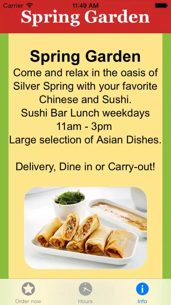 Скриншоты Spring Garden Chinese Cuisine & Sushi