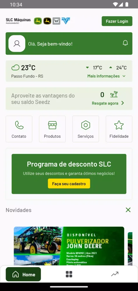 ภาพหน้าจอของ SLC Maquinas John Deere