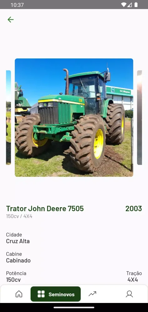 ภาพหน้าจอของ SLC Maquinas John Deere