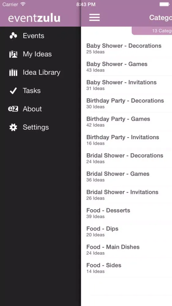eventzulu 2 - The Ultimate Event Planner 스크린샷