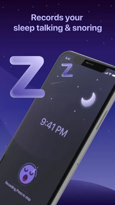 ภาพหน้าจอของ Snoring Analyzer: Snore record