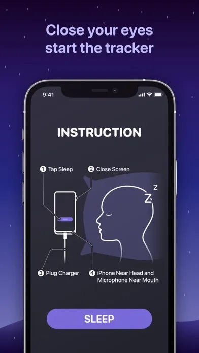 ภาพหน้าจอของ Snoring Analyzer: Snore record