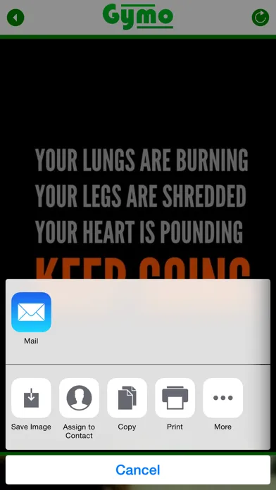 Screenshot di Gymo