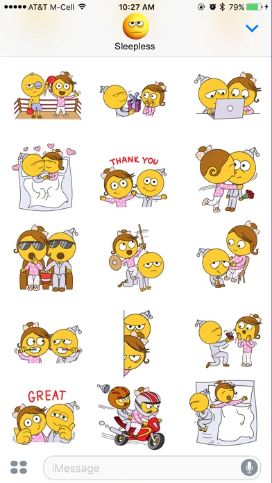 Sleepless Stickers スクリーンショット