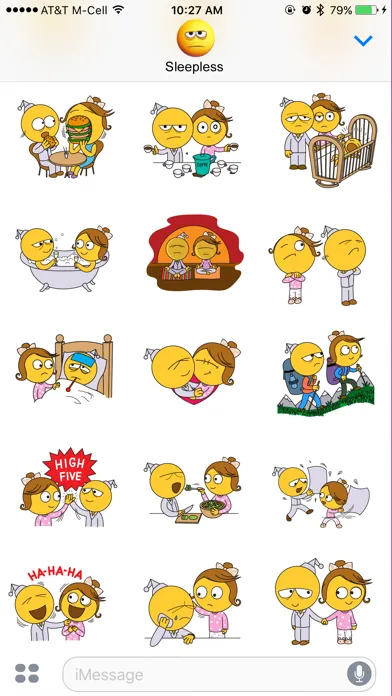 Sleepless Stickers スクリーンショット