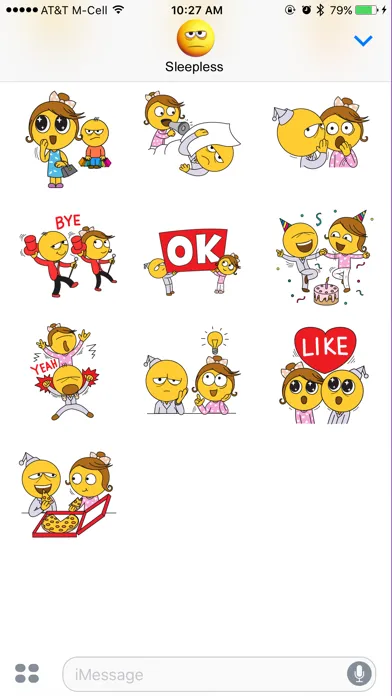 Sleepless Stickers スクリーンショット