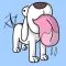 Sleepless Dog Stickers