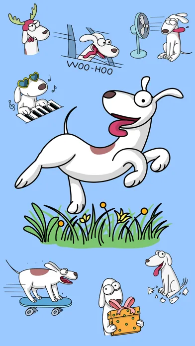 Sleepless Dog Stickers Screenshots