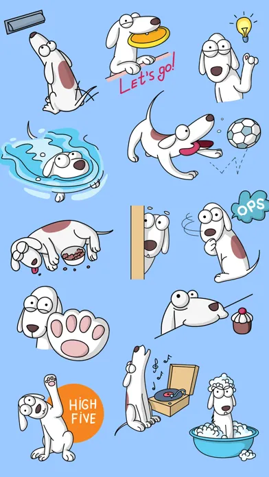 Sleepless Dog Stickers Screenshots