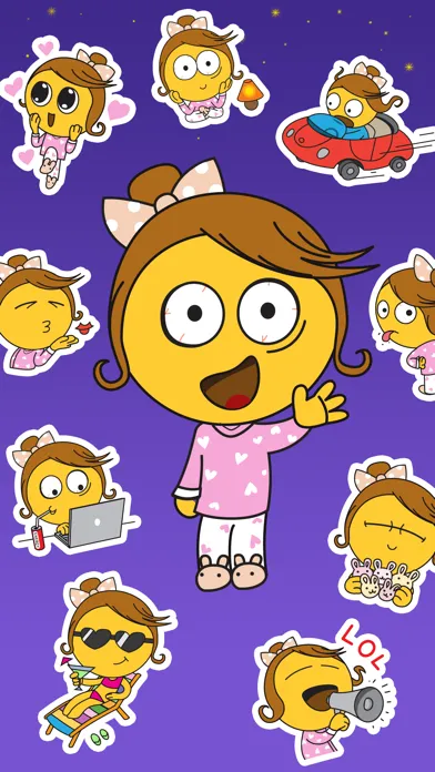 Sleepless Girl Stickers应用截图