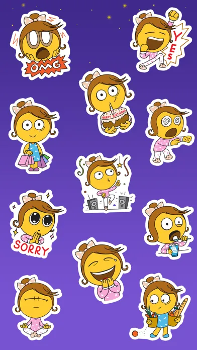 Sleepless Girl Stickers应用截图