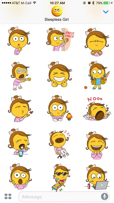 Sleepless Girl Stickers应用截图