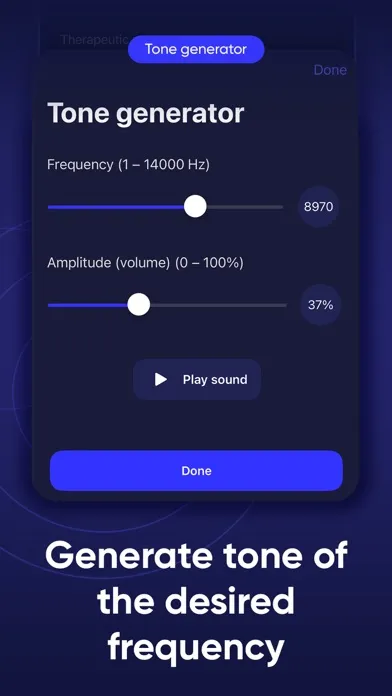 Captures d'écran de Tinnitus Relief & White Noise