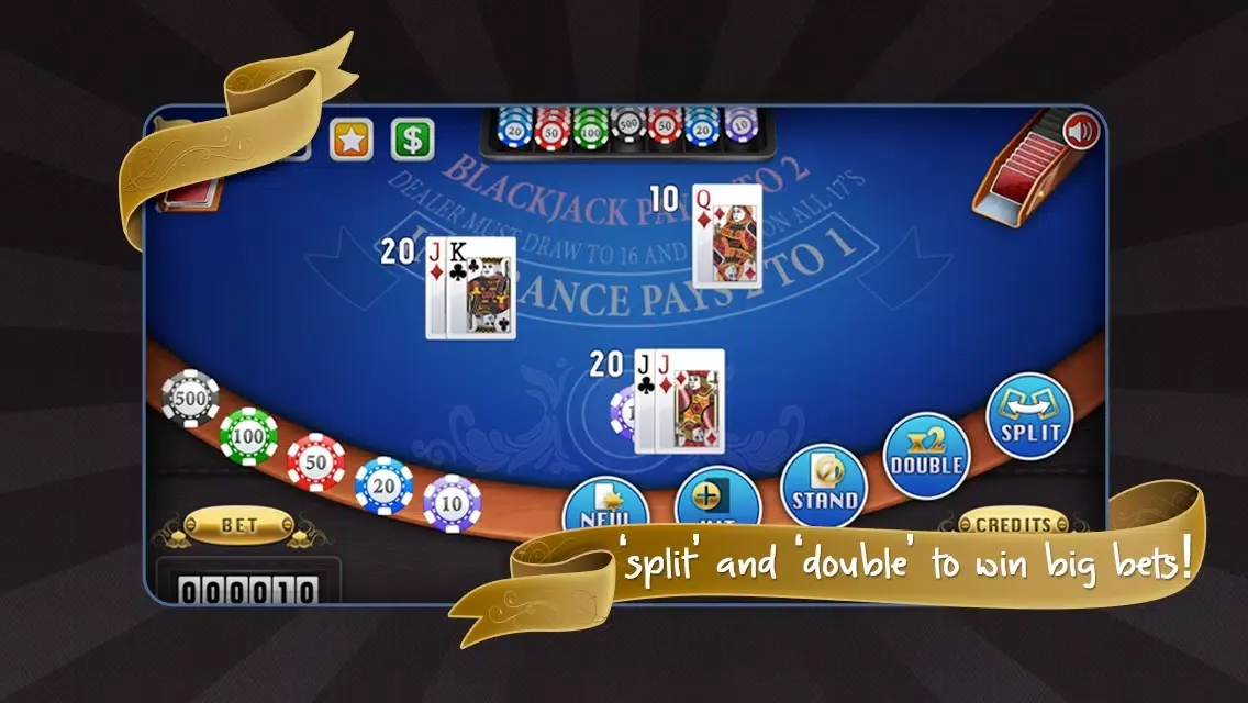 Ảnh chụp màn hình của 21blackjack+