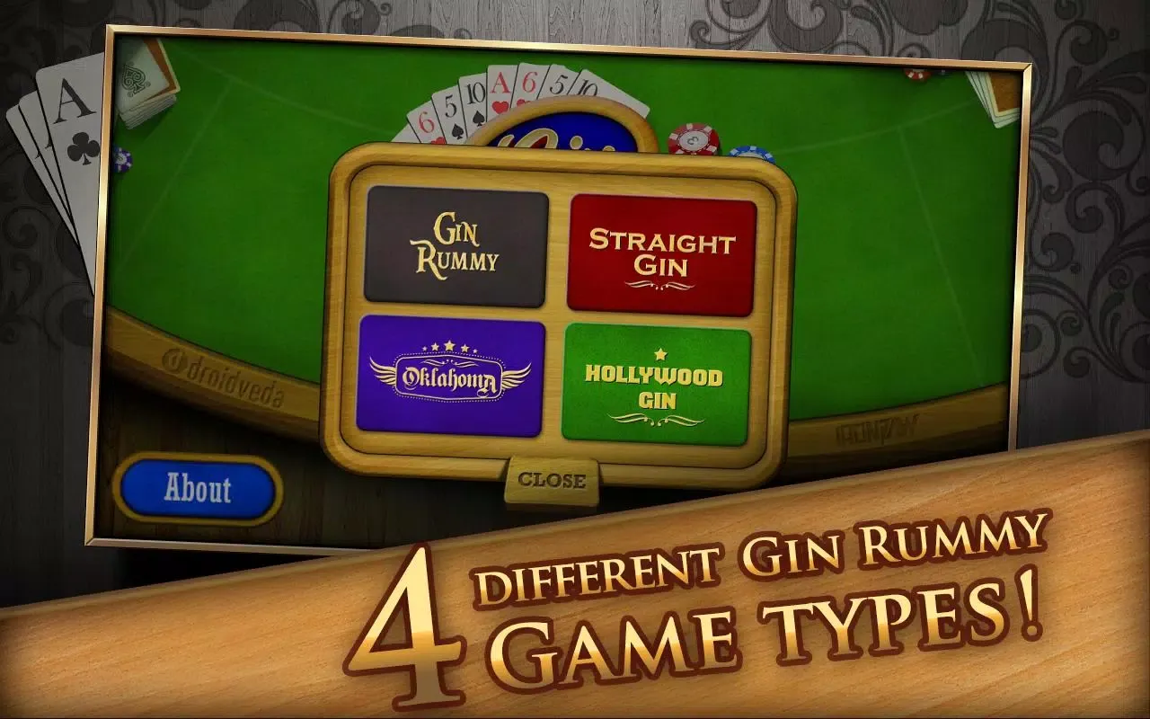 Captures d'écran de Gin Rummy
