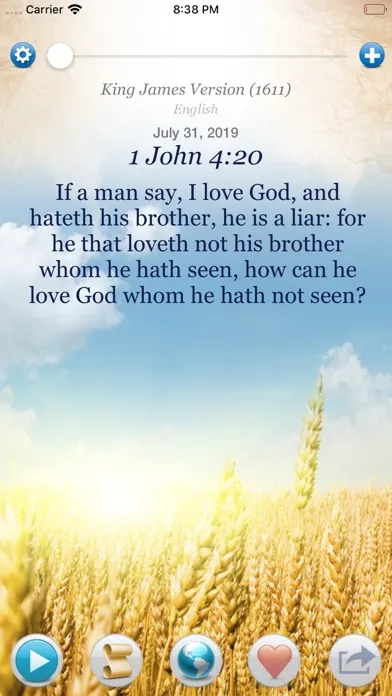 Ảnh chụp màn hình của Bible Verses World