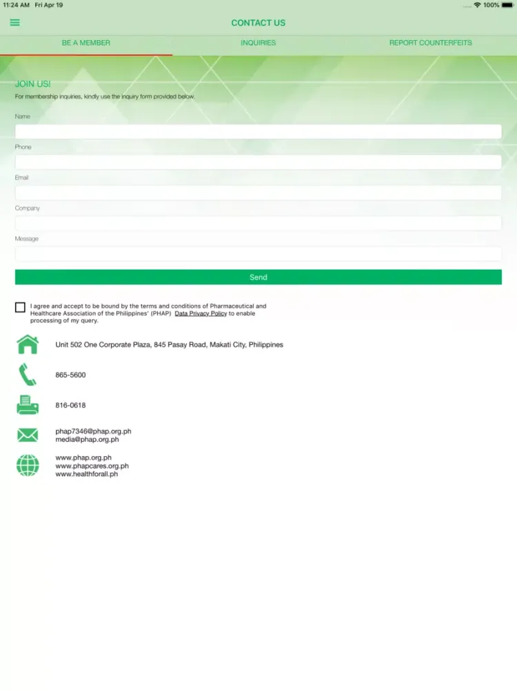 PHAP Online iPad  स्क्रीनशॉट