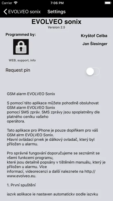 Screenshot di EVOLVEO Sonix
