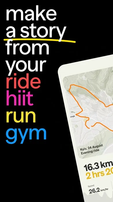 Capturas de pantalla de Slid: Strava video maker