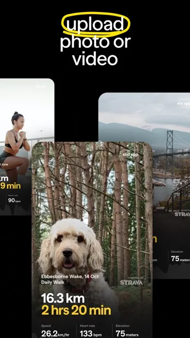 Capturas de pantalla de Slid: Strava video maker