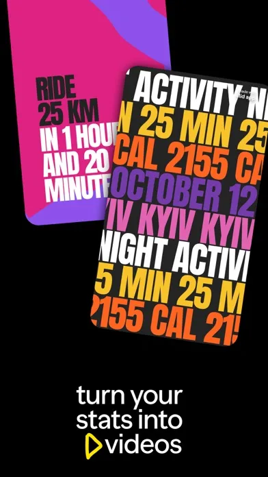 Capturas de pantalla de Slid: Strava video maker