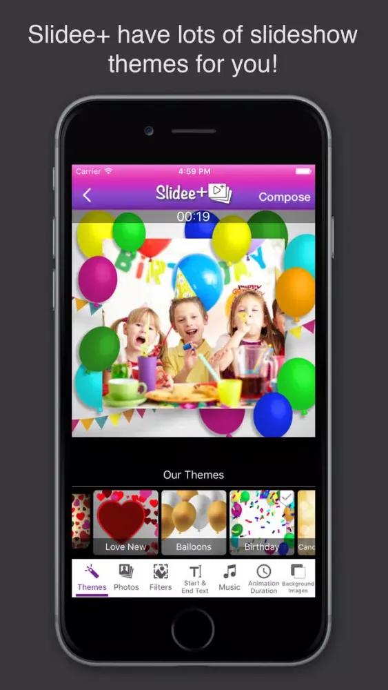 Slidee+ Slideshow Movie Maker & Editor with Music स्क्रीनशॉट
