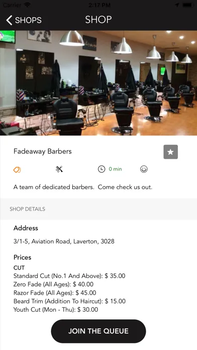 Fadeaway Barbershop應用截圖