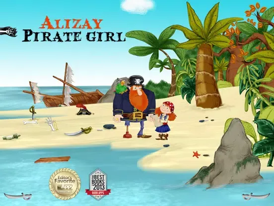 Tangkapan layar Alizay, pirate girl iPad 