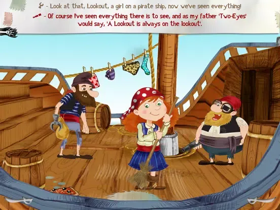 Tangkapan layar Alizay, pirate girl iPad 