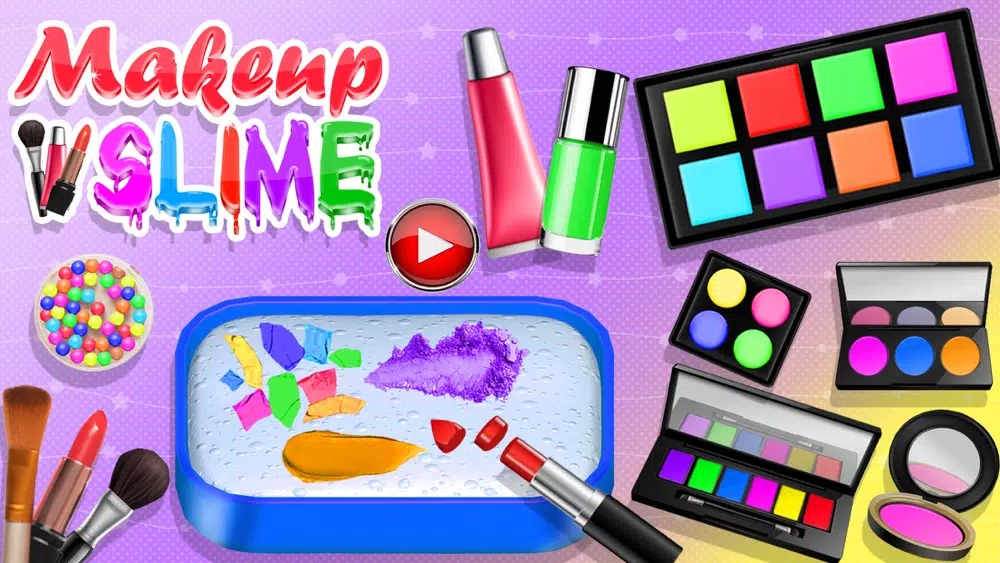 ASMR Makeup Slime Games سکرین شاٹس