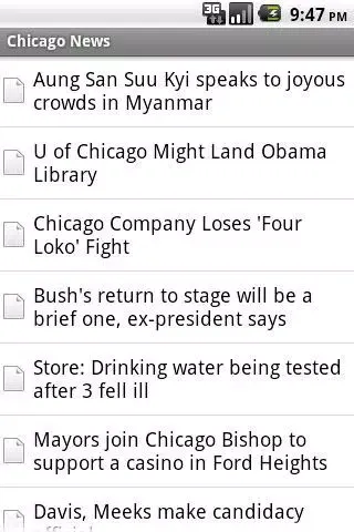 Captures d'écran de Chicago News Lite