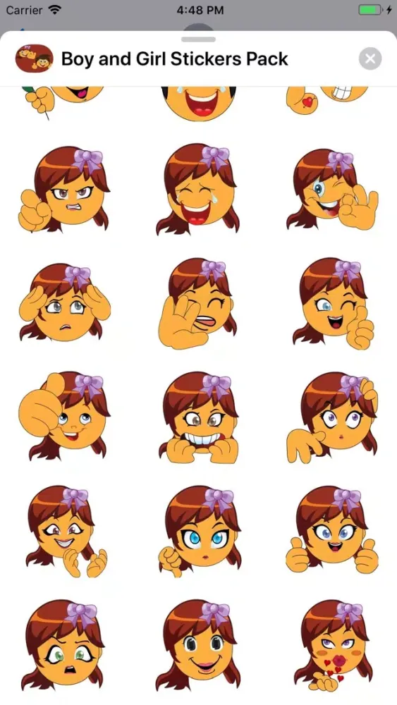 Boy and Girl Stickers Pack Screenshots