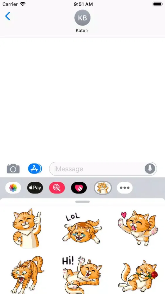 Capturas de pantalla de Cat Cattres Stickers Pack