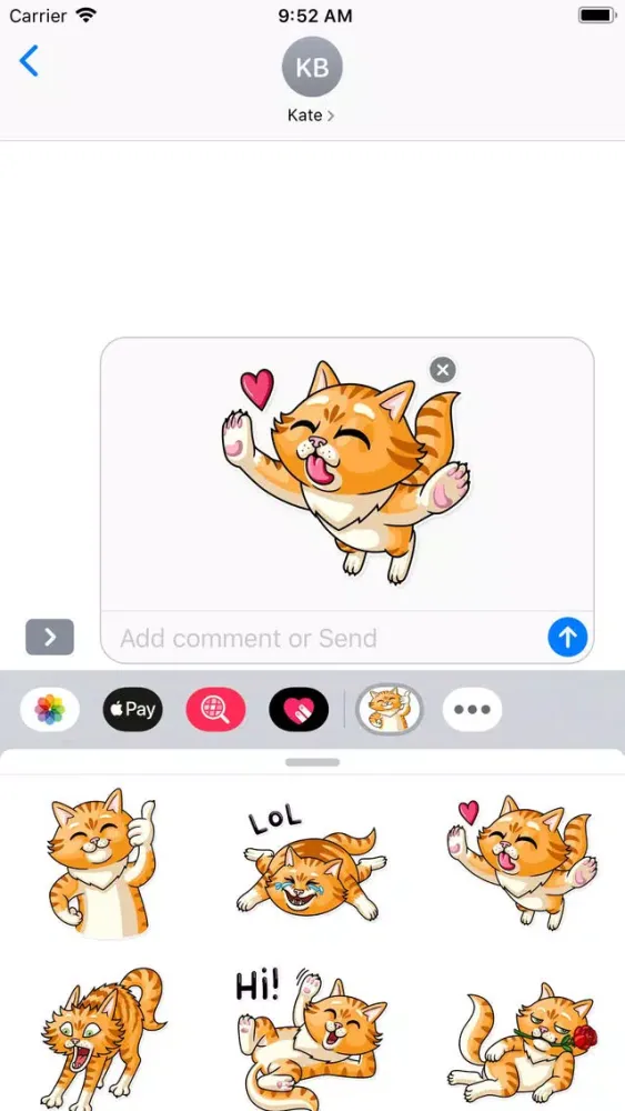 Capturas de pantalla de Cat Cattres Stickers Pack