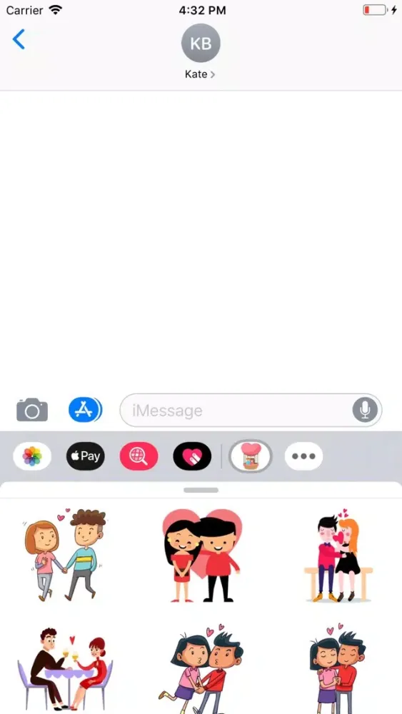 Cute Couple Love Stickers Pack應用截圖