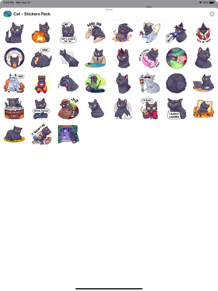 Capturas de pantalla de Cat - Stickers Pack iPad 