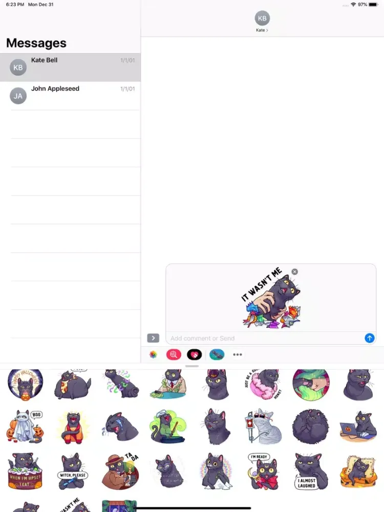 Capturas de pantalla de Cat - Stickers Pack iPad 