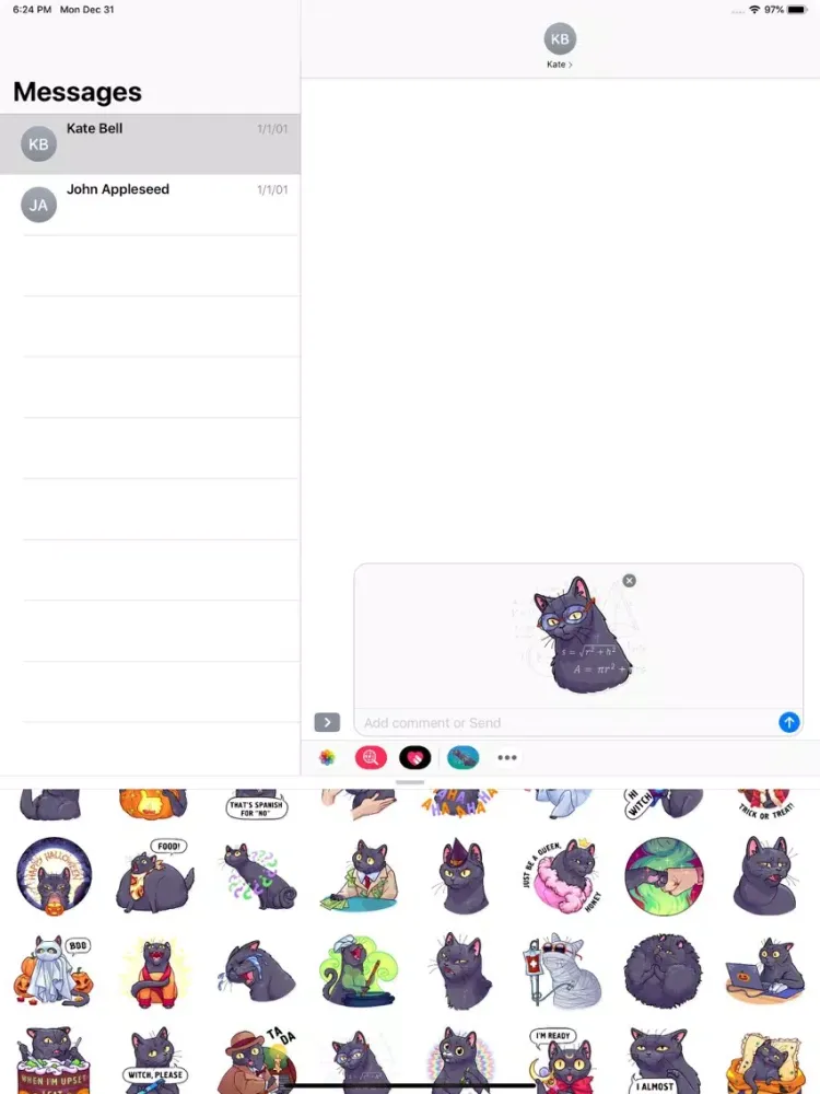 Capturas de pantalla de Cat - Stickers Pack iPad 