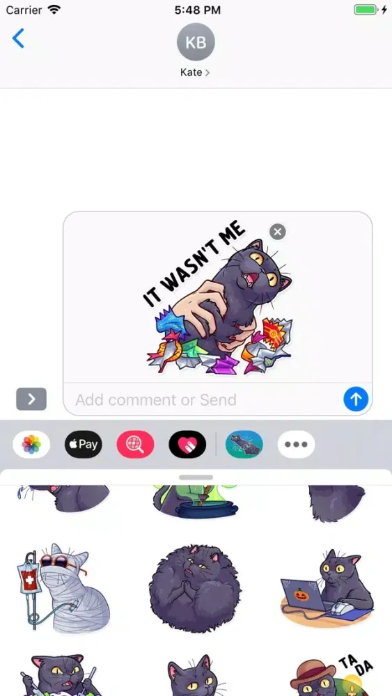 Capturas de pantalla de Cat - Stickers Pack