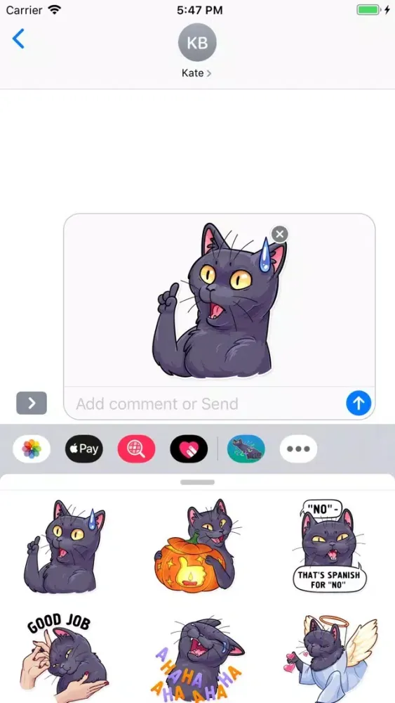 Capturas de pantalla de Cat - Stickers Pack