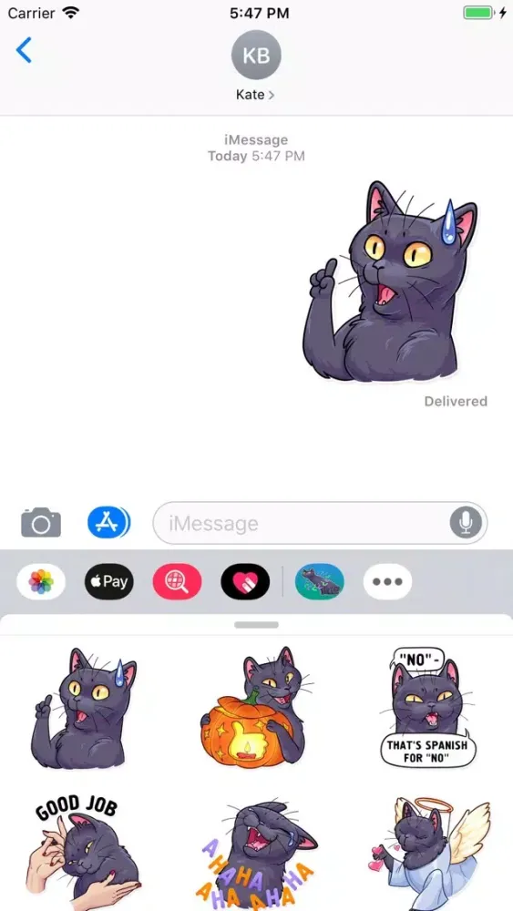 Capturas de pantalla de Cat - Stickers Pack