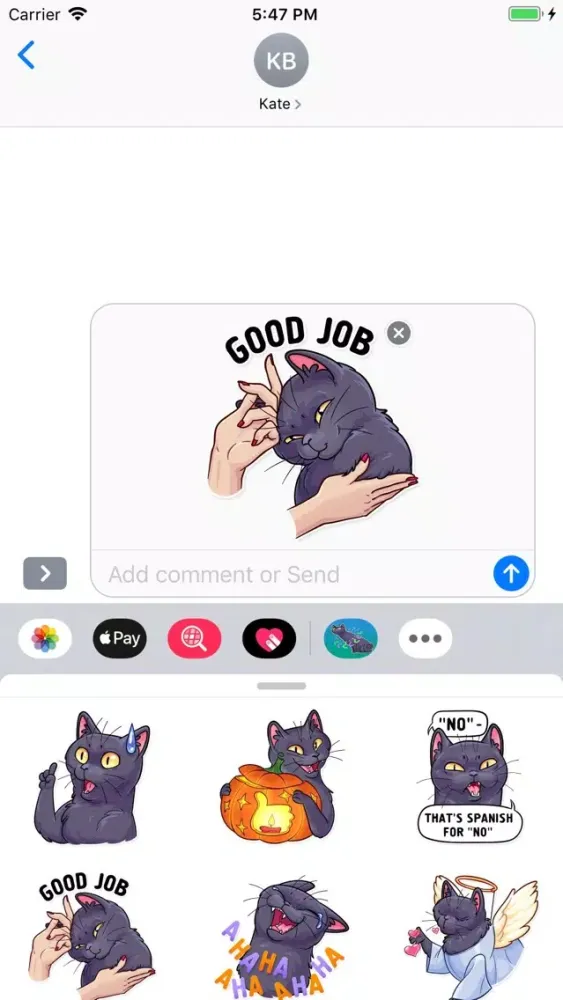 Capturas de pantalla de Cat - Stickers Pack